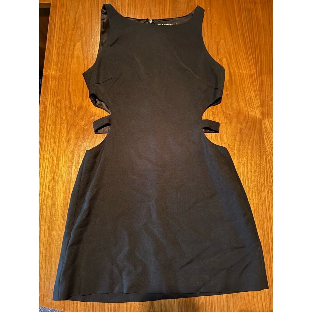 Haney Roslyn Cutout Dress size 6 black Rent the Runway